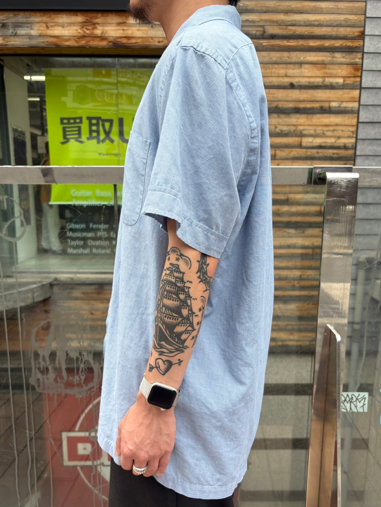 00's RALPH LAUREN「FOSTER」オープンカラーシャツ
