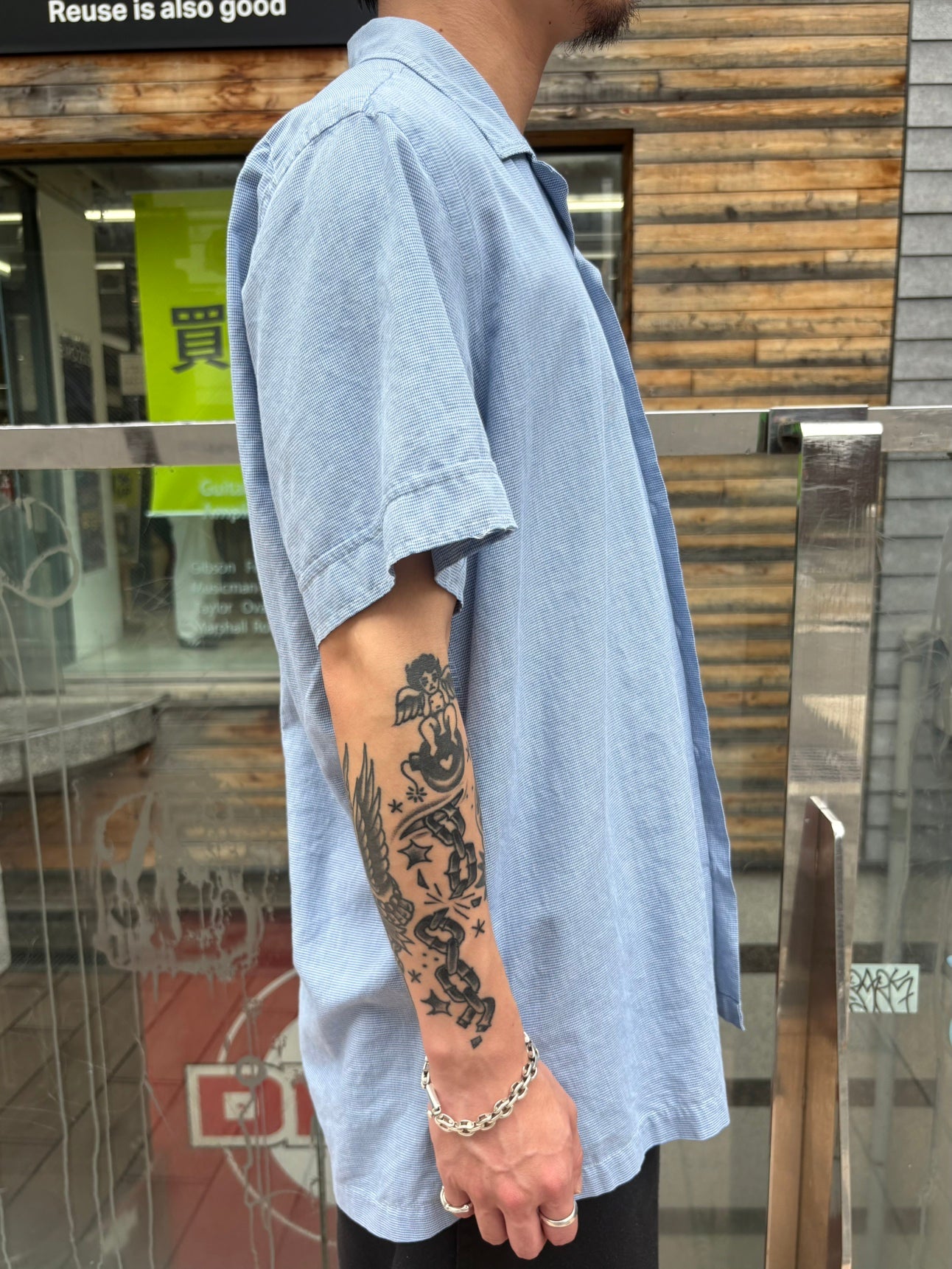 00's RALPH LAUREN「FOSTER」オープンカラーシャツ