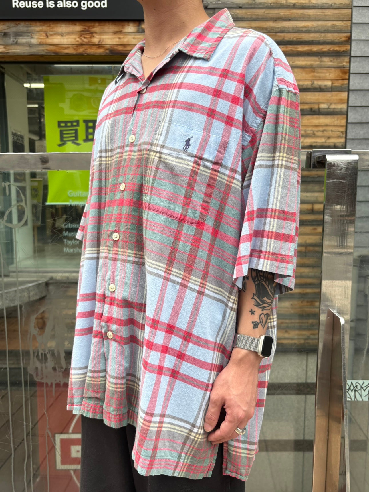 90's RALPH LAUREN「CALDWELL」オープンカラーシャツ