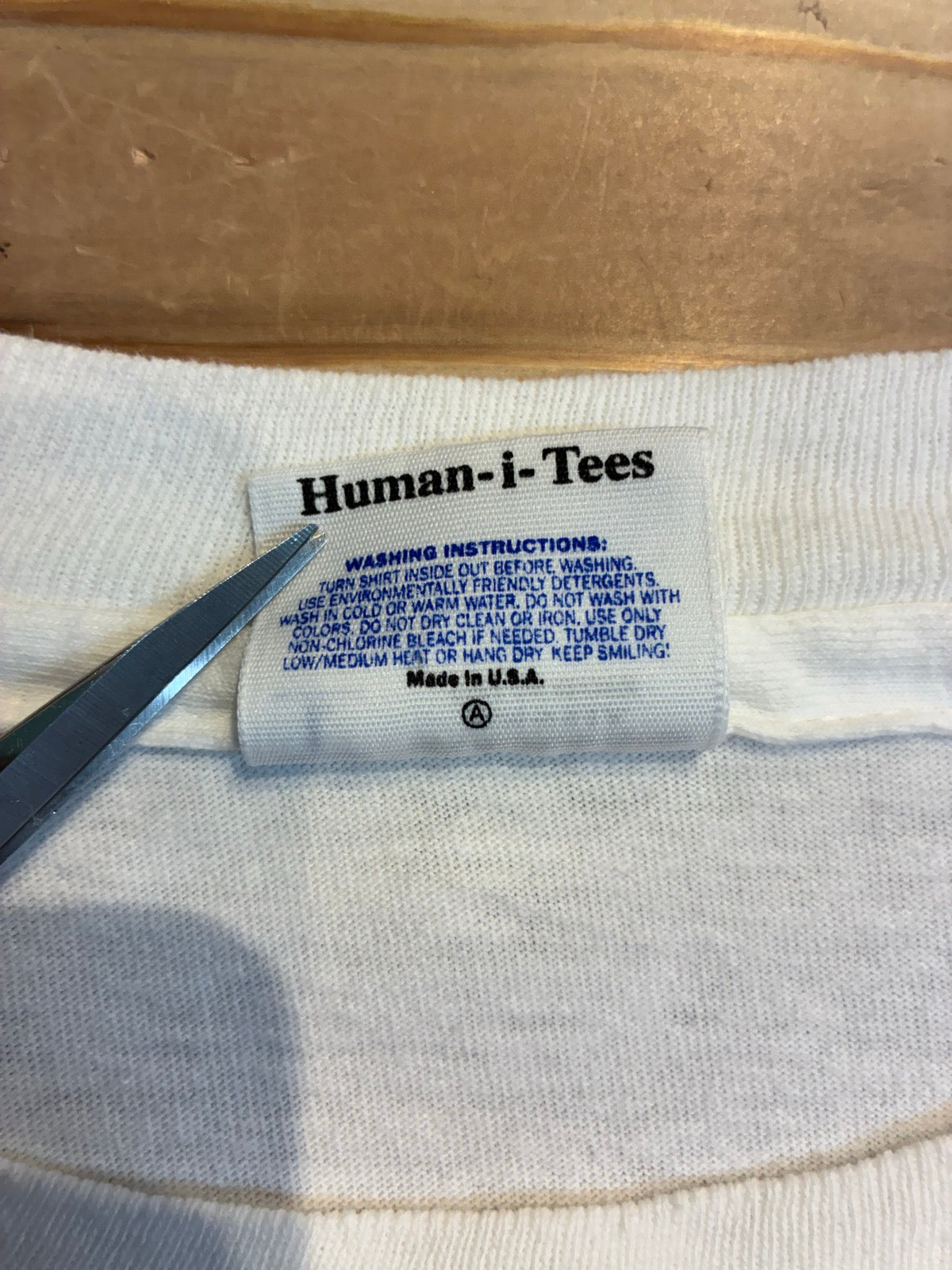 90's Human-i-Tees 「THEY WERE HERE FIRST」USA製 グラフィックTシャツ