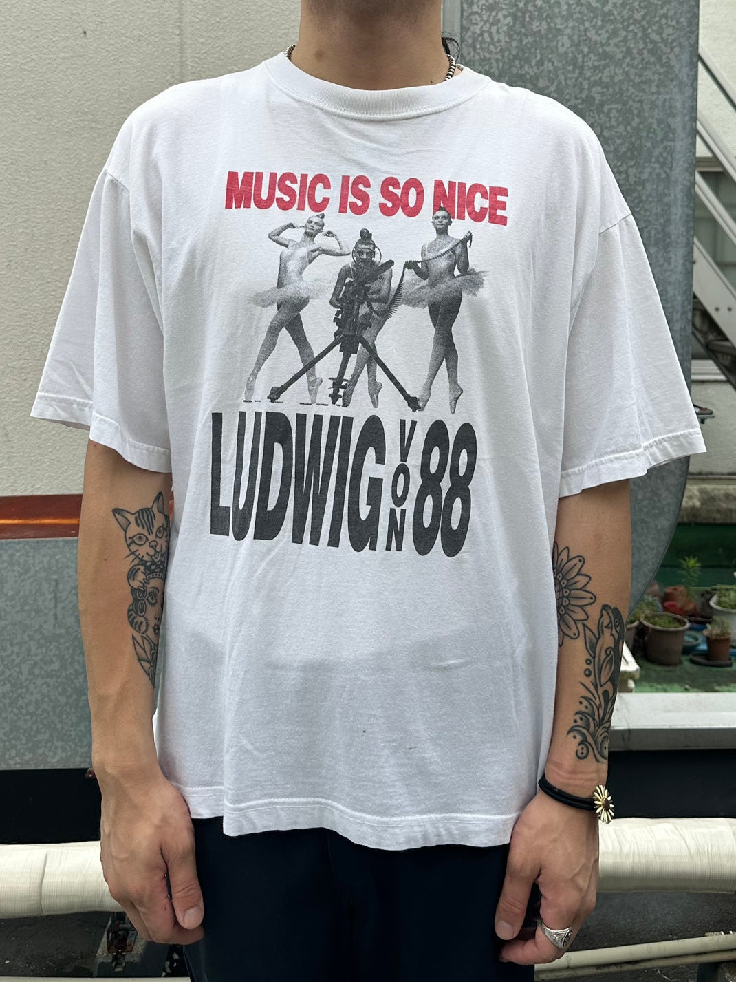 90's LUDWIG VON 88「Music so Nice」バンドTシャツ