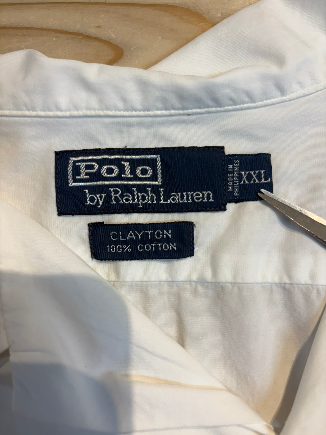 00's RALPH LAUREN「CLAYTON」オープンカラーシャツ