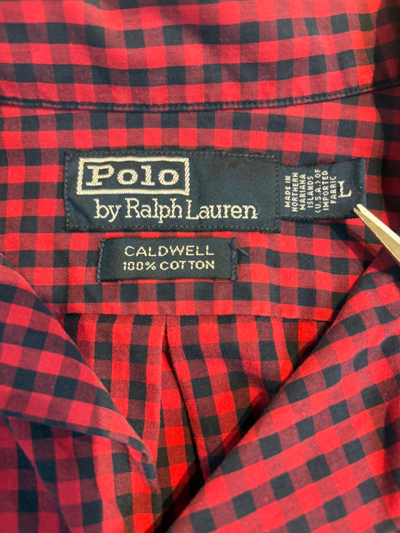90's RALPH LAUREN「CALDWELL」オープンカラーシャツ