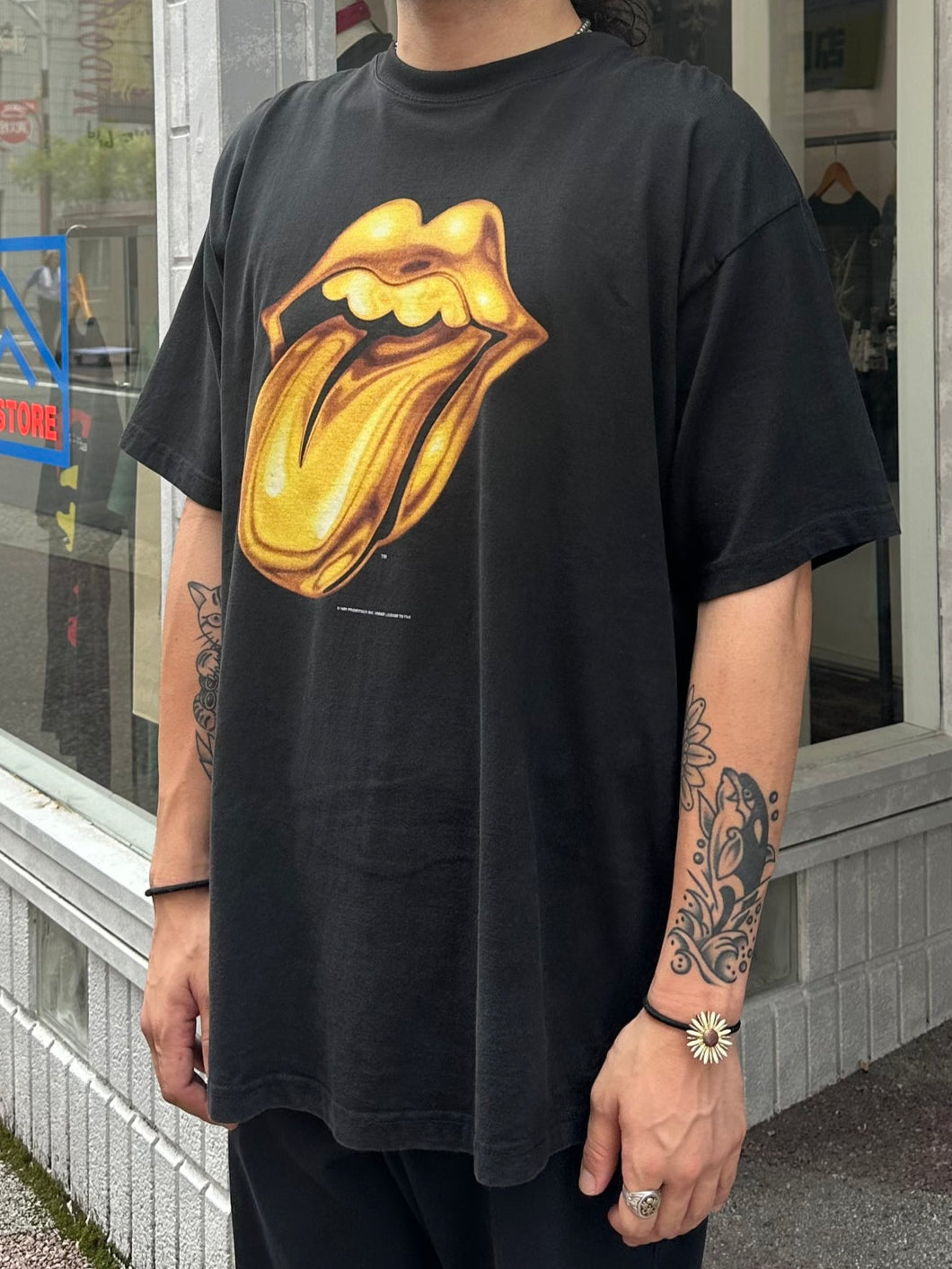 90's THE ROLLING STONES「GOLD RIP」バンドTシャツ