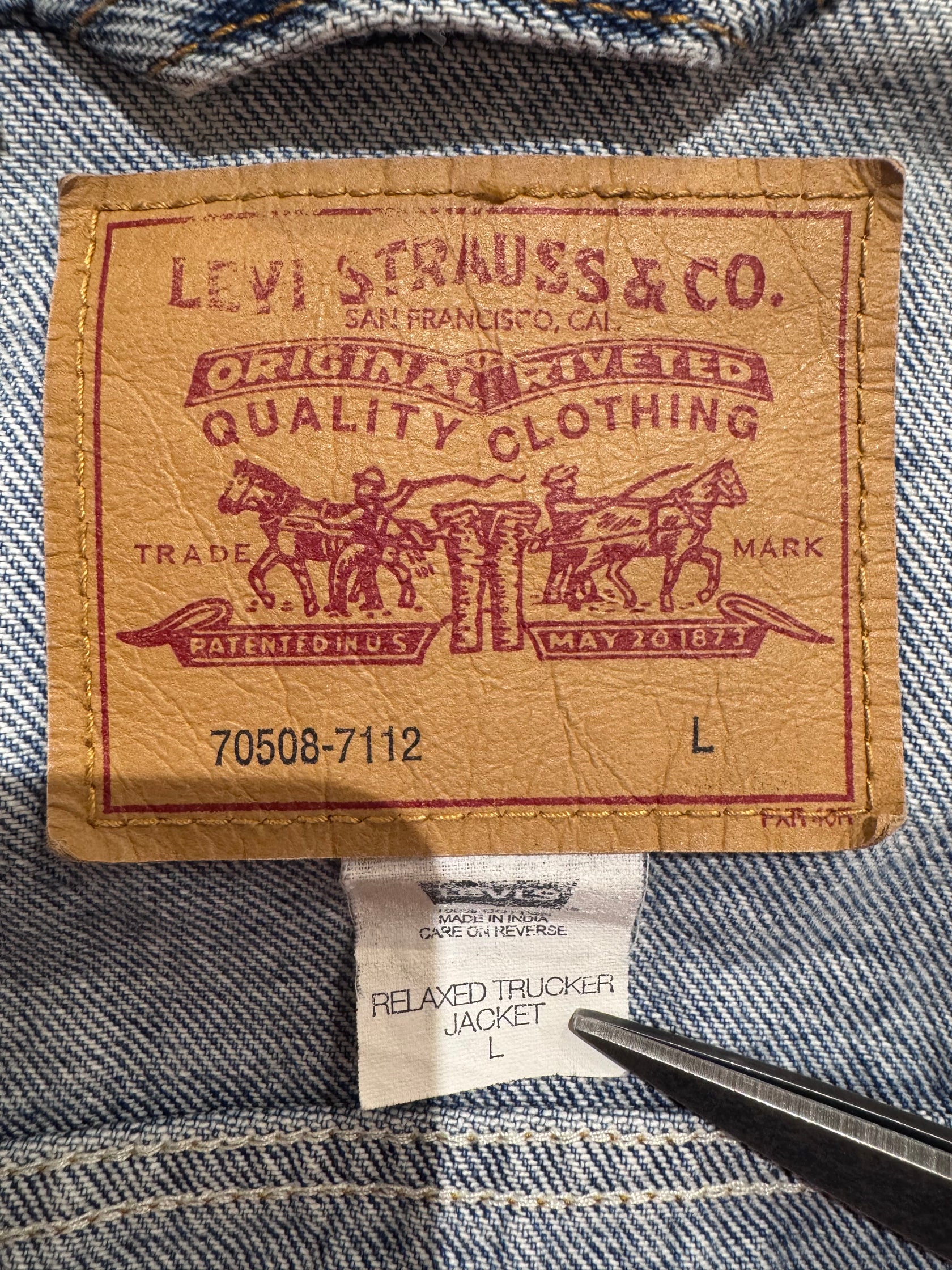 90's Levi's「70508-7112」デニムジャケット