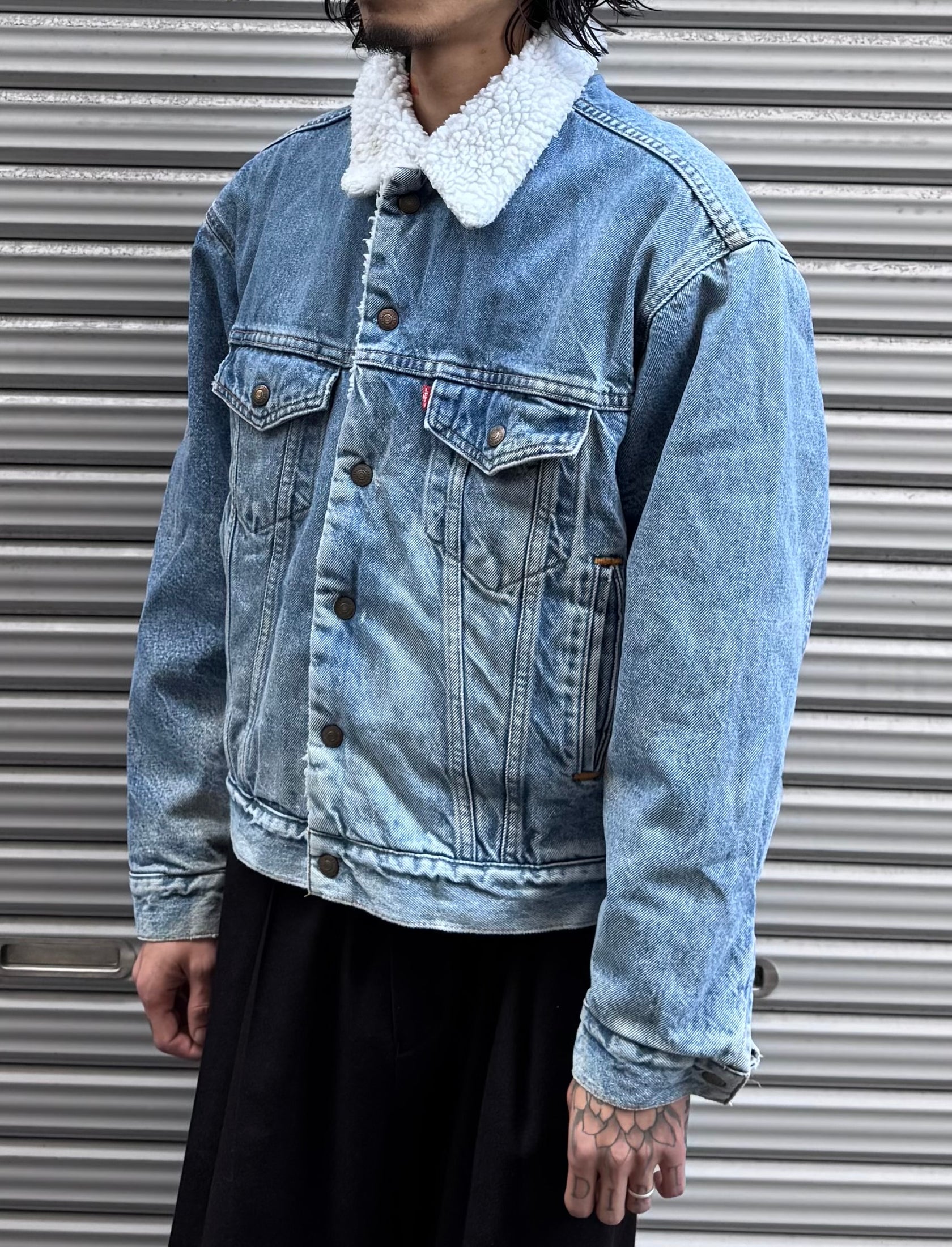 90's Levi's「AUTHENTIC」デニムボアジャケット