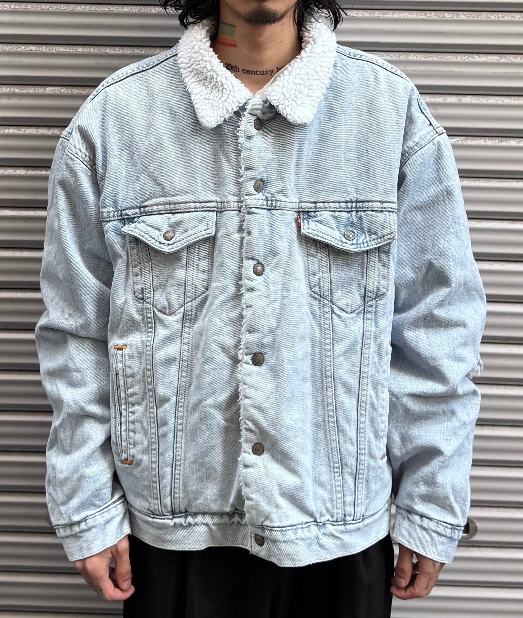 90's Levi's「AUTHENTIC」デニムボアジャケット