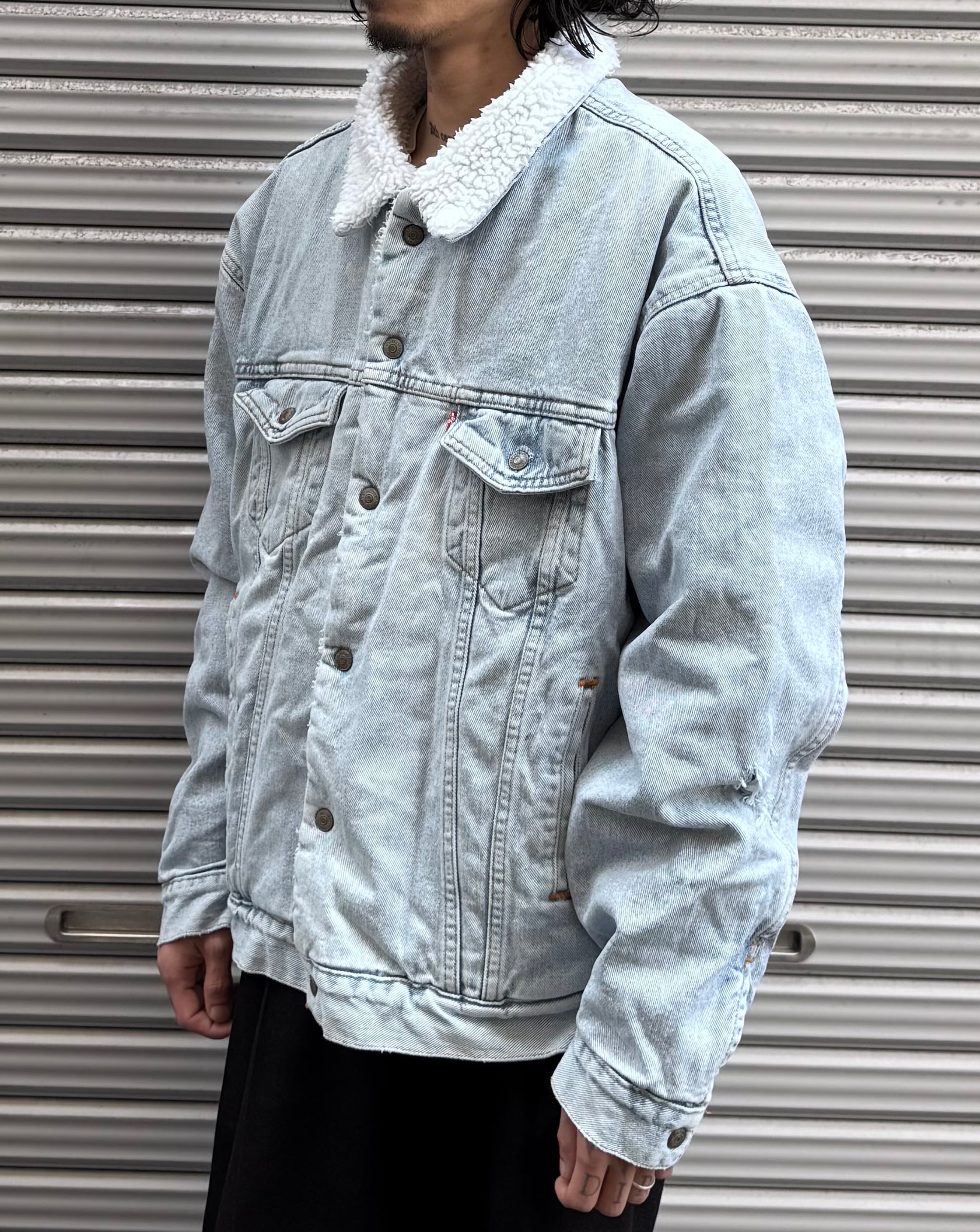 90's Levi's「AUTHENTIC」デニムボアジャケット