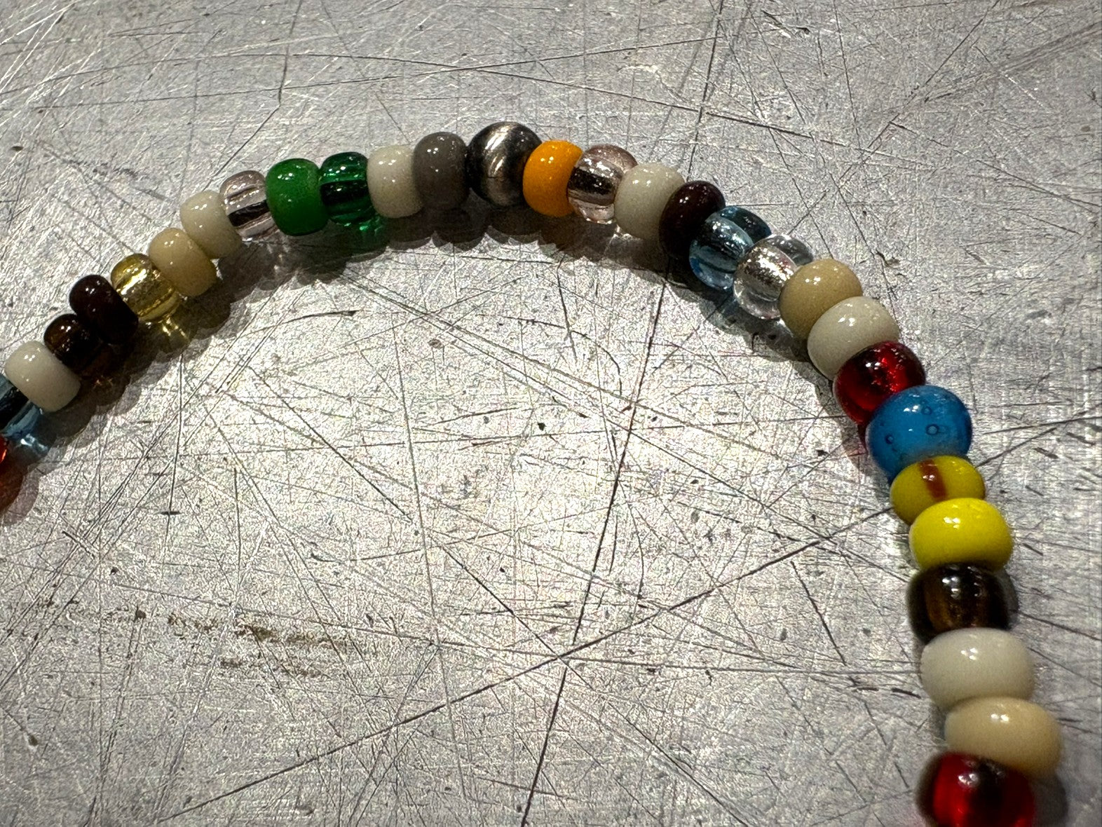 SILVER925 CONCHO & BEADS BRACELET- MULTI / ROSETTAPRAYER➀