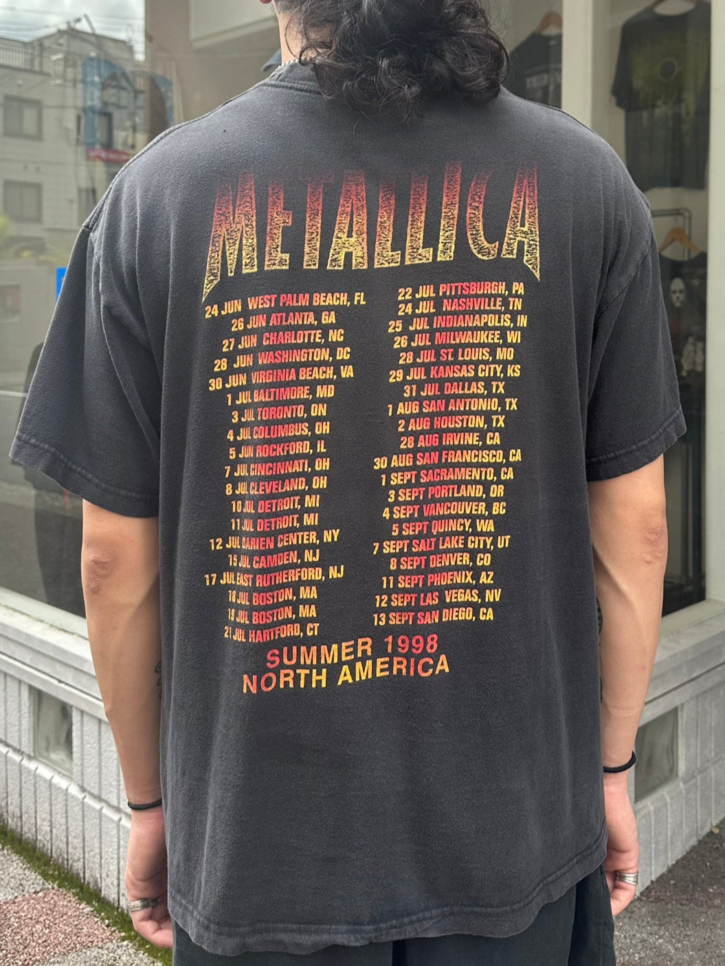 90's METALLICA「Summer 1998 North America」バンドTシャツ
