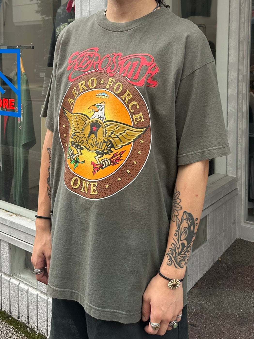 90's AEROSMITH「NOTHING CAN STOP THIS ROCK」バンドTシャツ