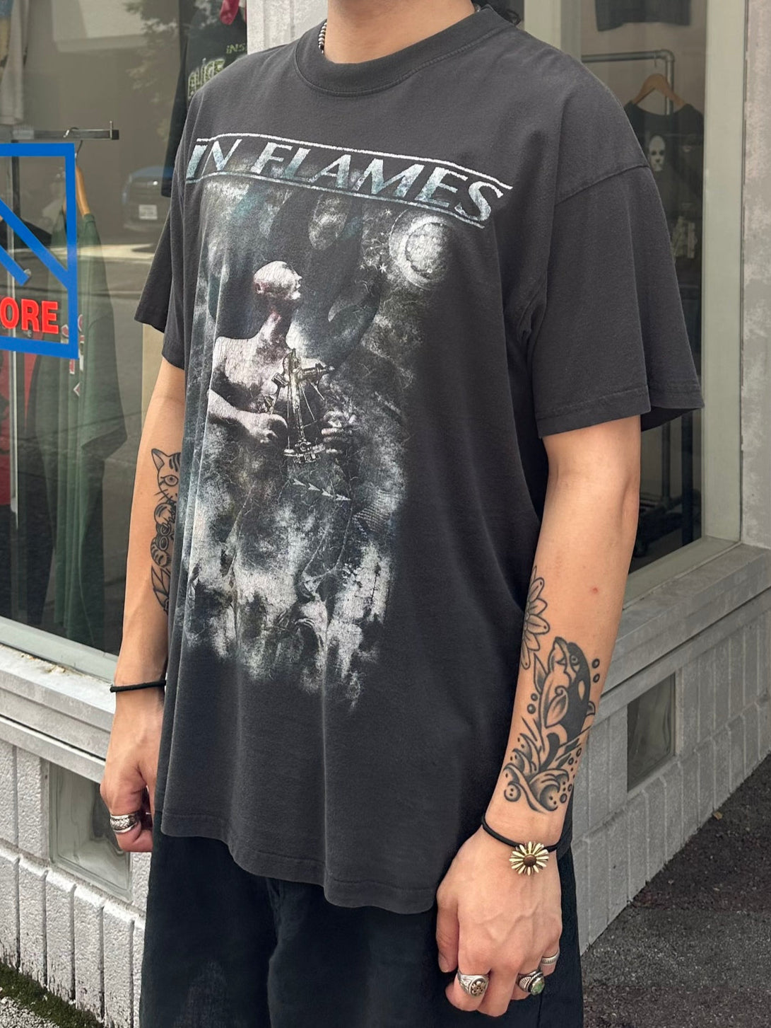 00's IN FLAMES「Reroute To Remain」バンドTシャツ