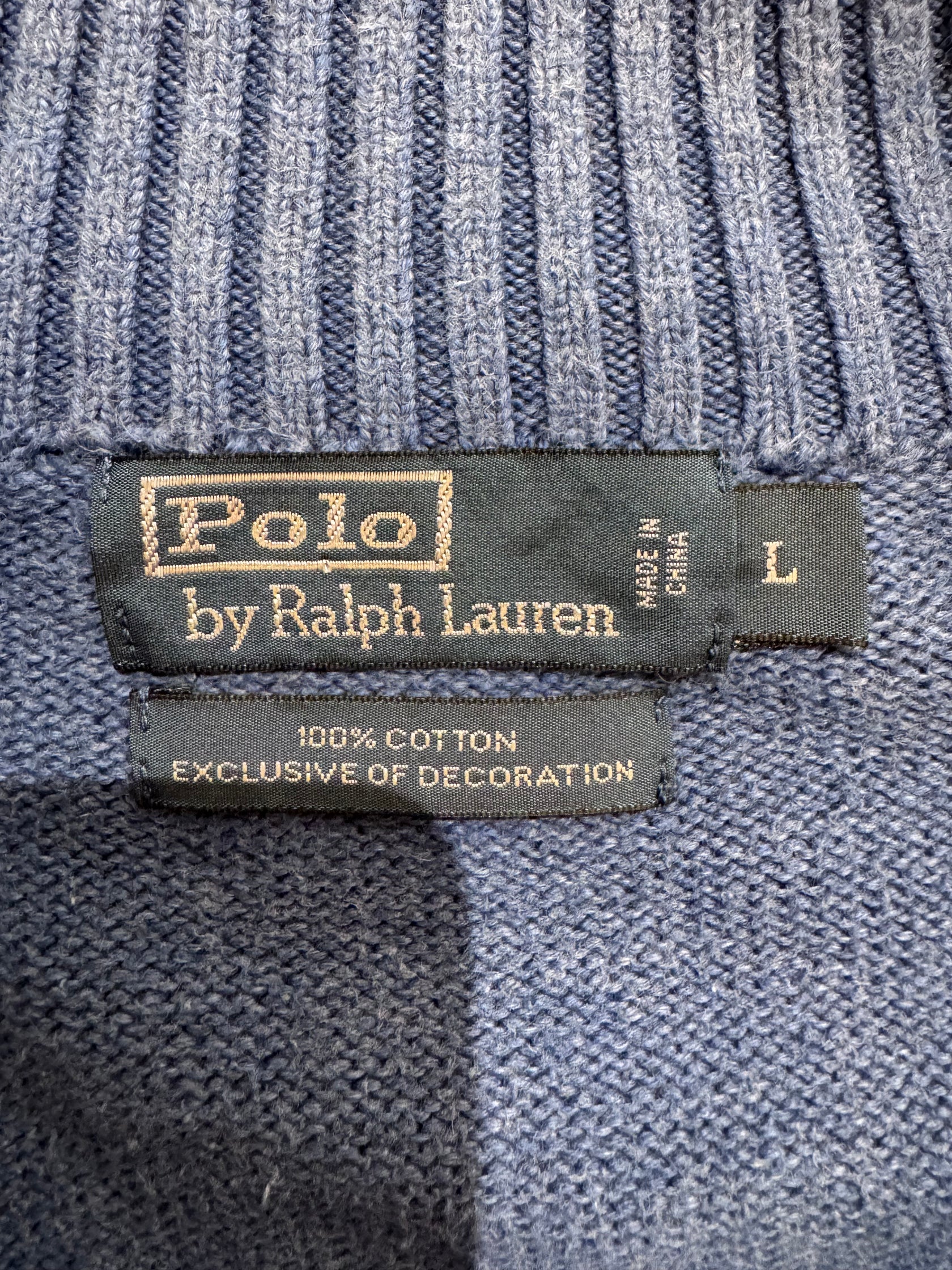 90’s「POLO by Ralph Lauren」ハーフジップニット