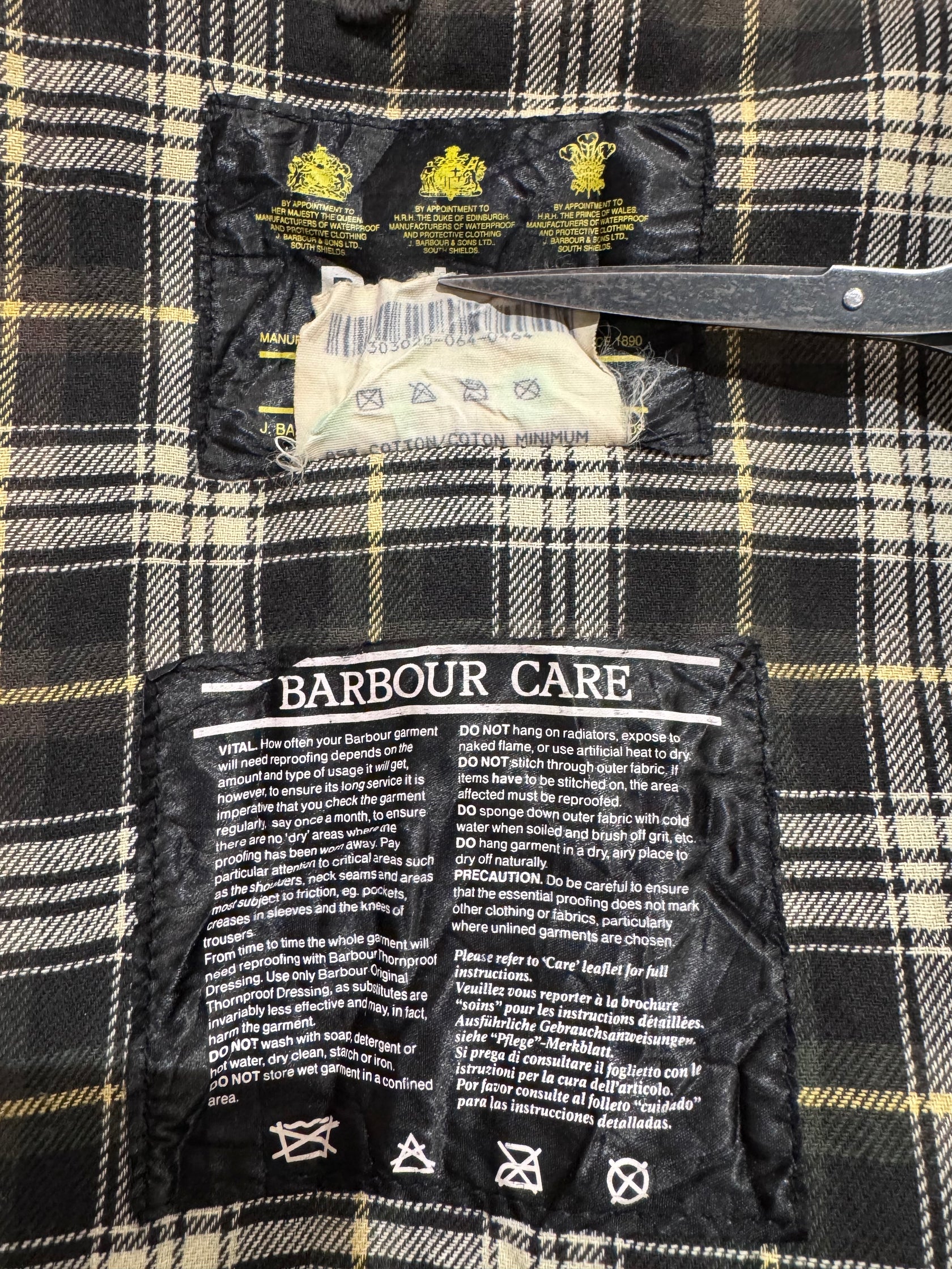 90’s Barbour「BORDER」オイルドジャケット