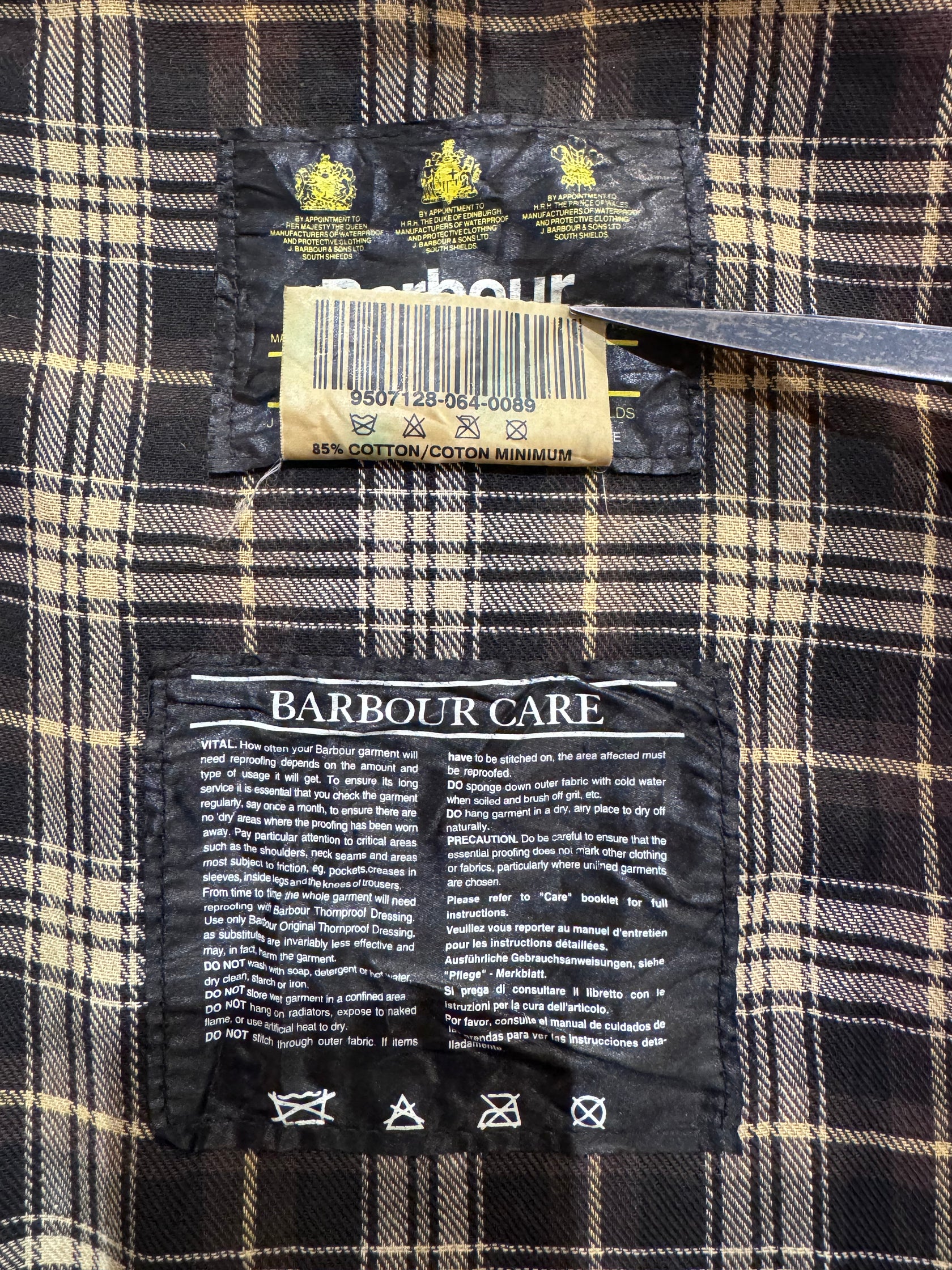 90’s Barbour「BORDER」オイルドジャケット