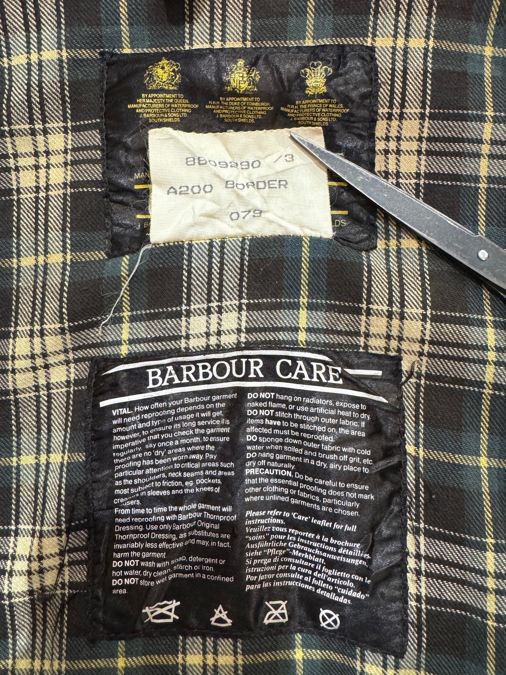 90’s Barbour「BORDER」オイルドジャケット