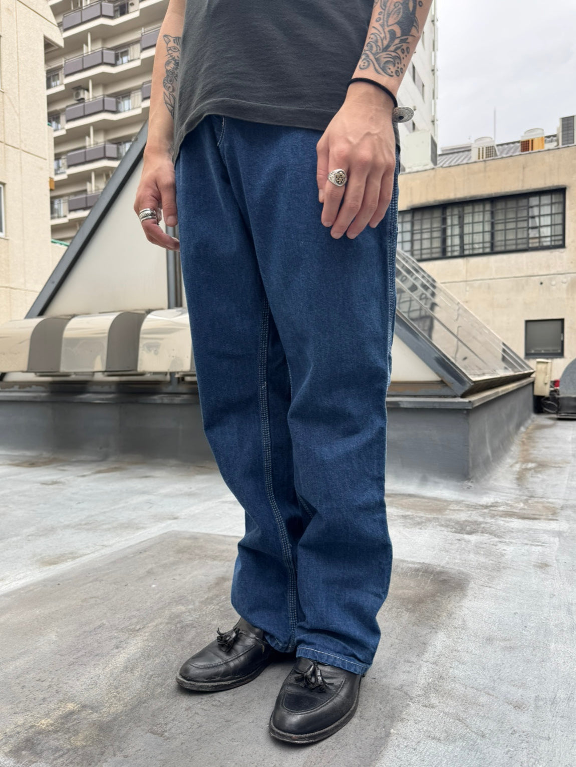 90's CARHART 「Dungaree Fit」ワークデニムパンツ