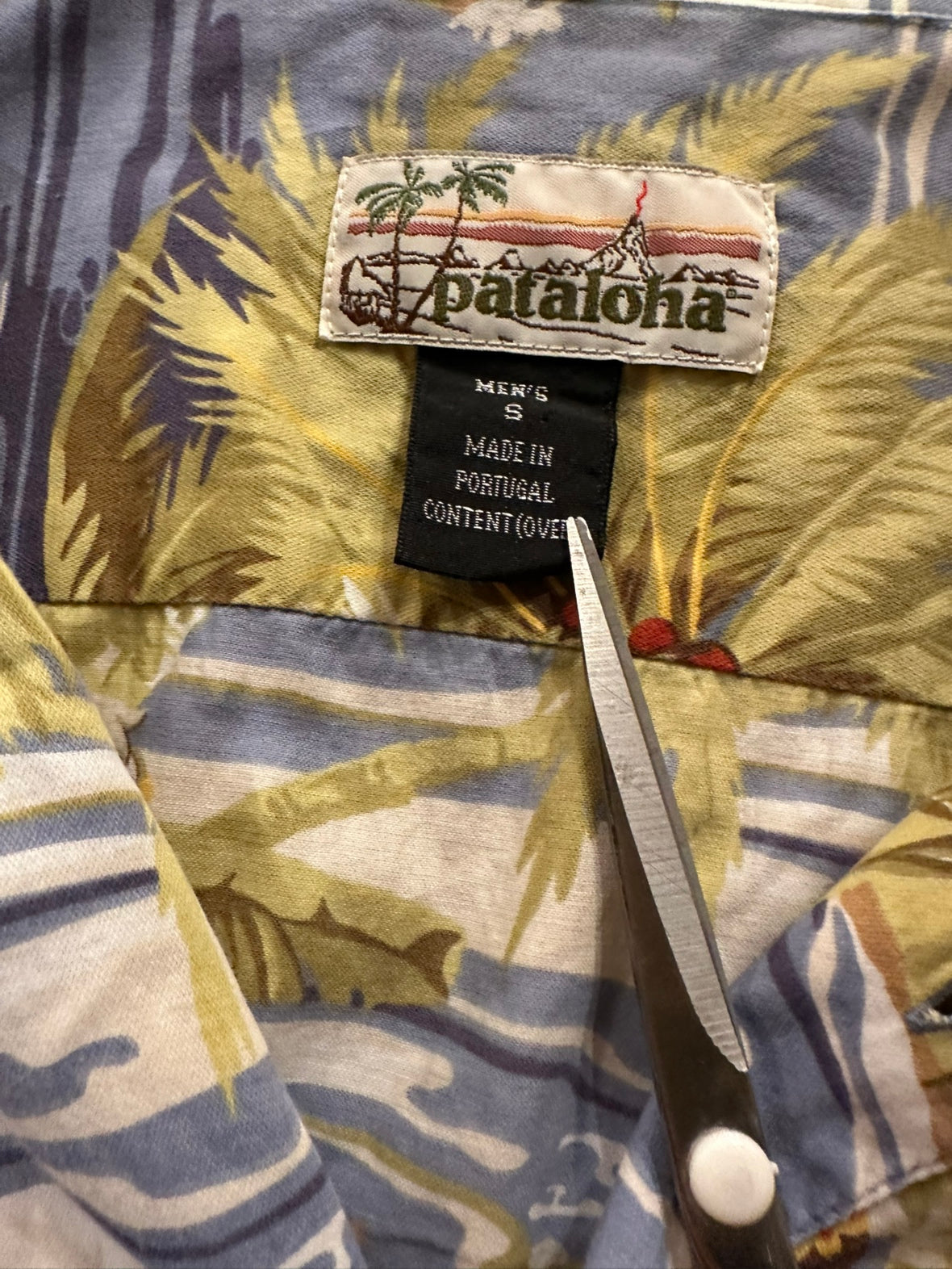 00’s PATAGONIA「Pataloha Hula Girl & Palm Trees」アロハシャツ