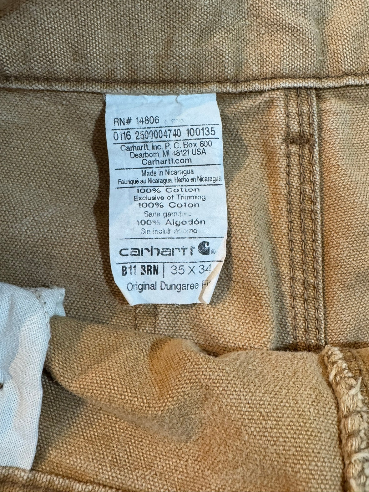 00's CARHARTT 「Originaal Dungaree Fit」ペインターパンツ