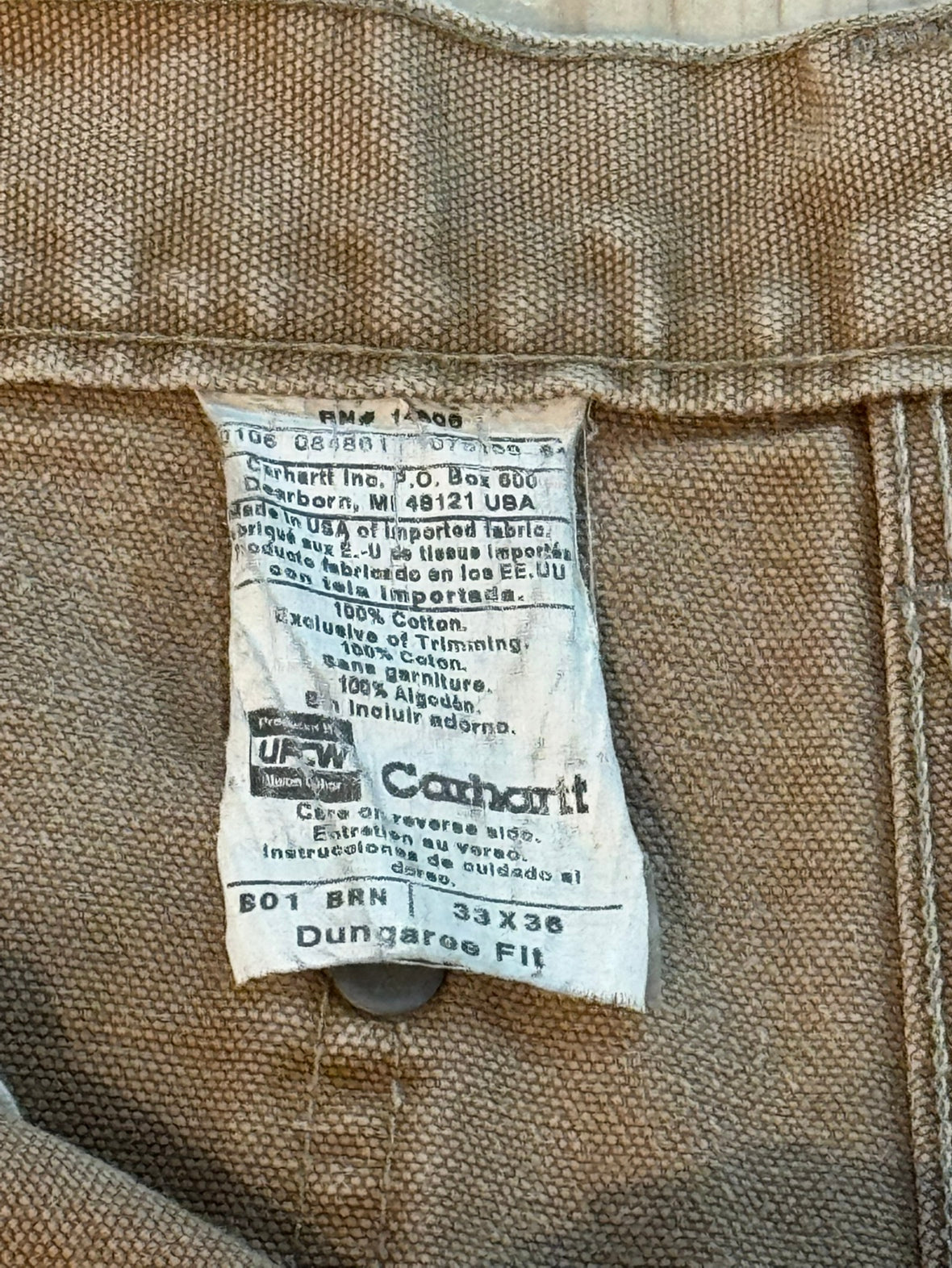 90's CARHART 「DOUBLE NKEE PANT」USA製 ワークパンツ