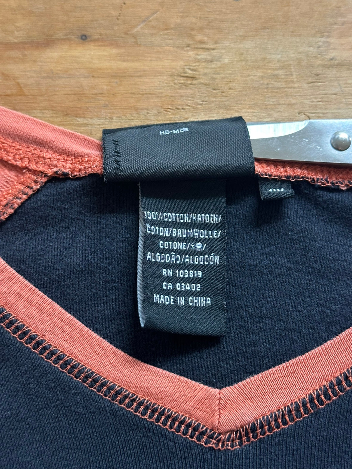 00's HARLEY-DAVIDSON 「Matarcyches」ラグランTシャツ