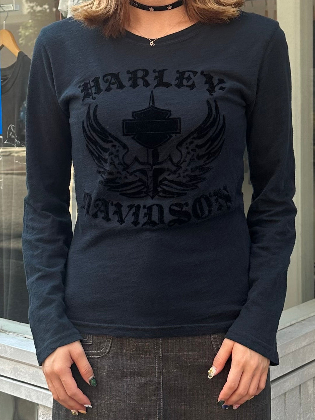 00's HARLEY-DAVIDSON 「black Hills」ハーレーロングTシャツ