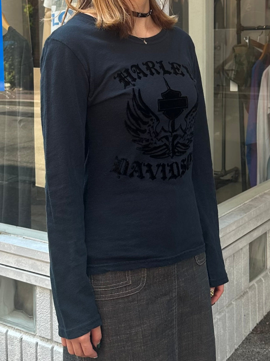 00's HARLEY-DAVIDSON 「black Hills」ハーレーロングTシャツ