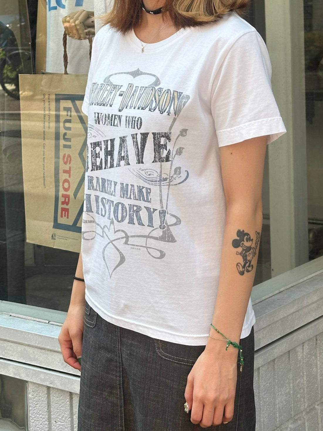 00's HARLEY-DAVIDSON 「AEHAVE」ハーレーTシャツ