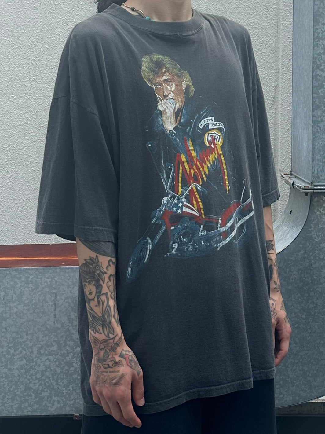 00's JOHNNY HALLYDAY「FOTO」バンドTシャツ
