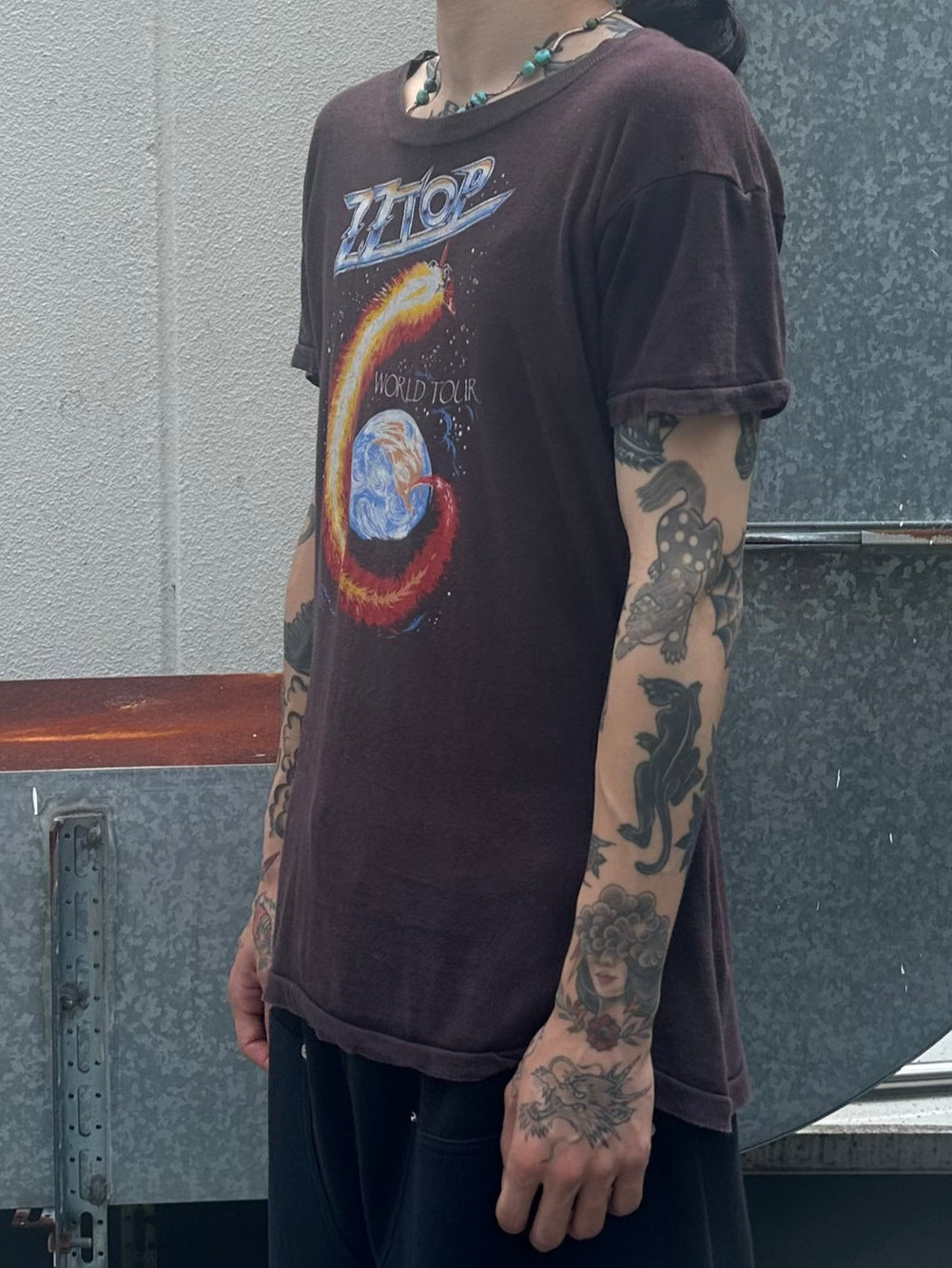 80's ZZ TOP「WOLD TOUR」バンドTシャツ