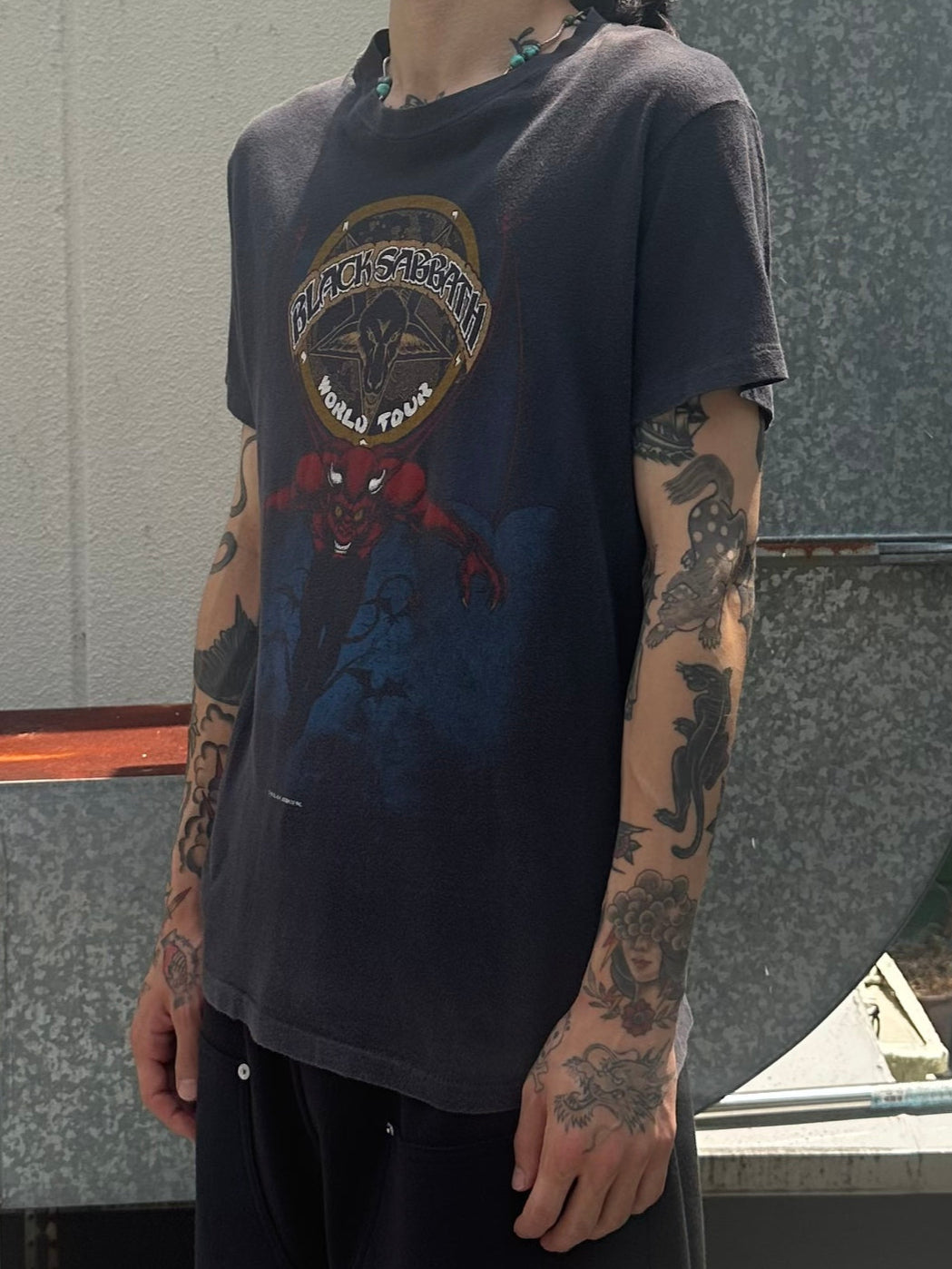 80's BLACK SABBATH「world tour」バンドTシャツ