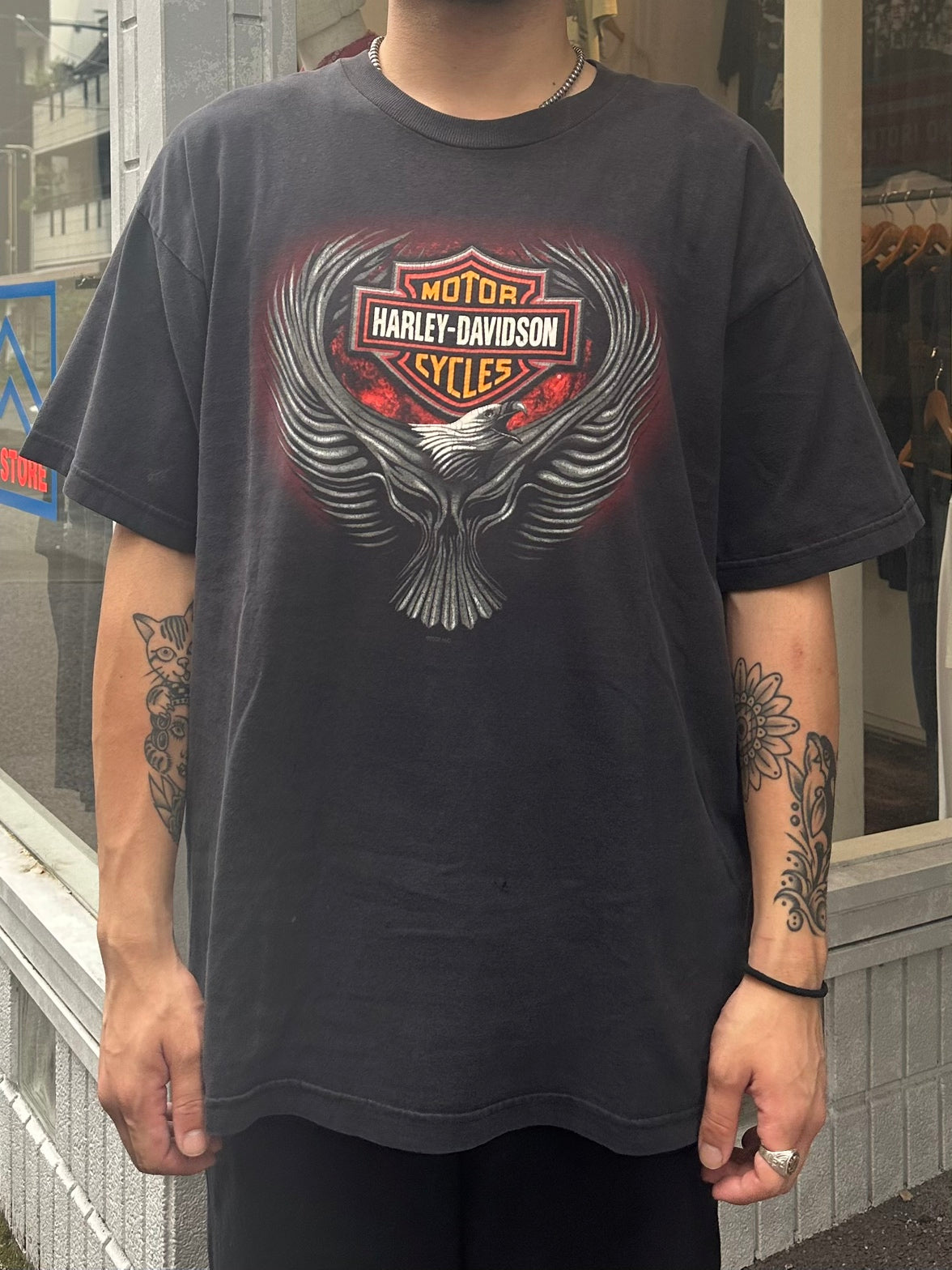 00's HARLEY DAVIDSON「AMERICAN EAGLE」ハーレーTシャツ