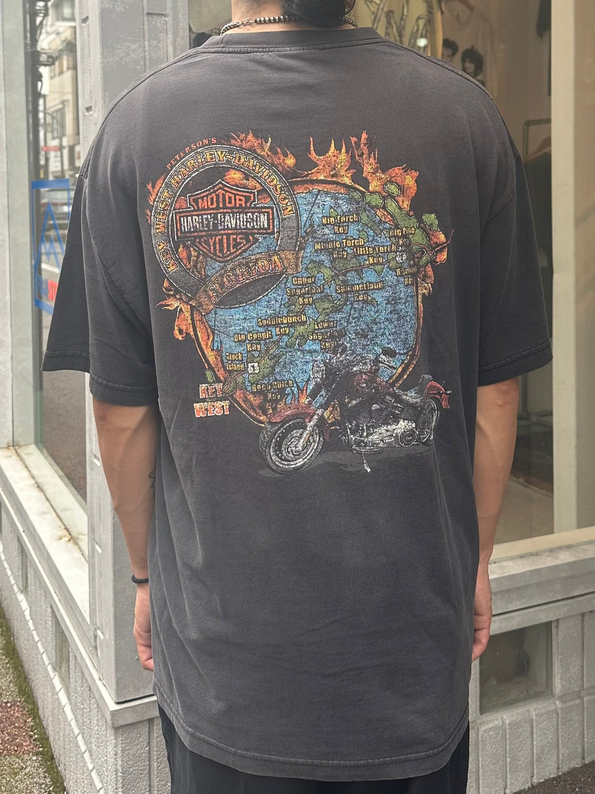 00's HALEY DAVIDSON「conch republic」ハーレーTシャツ