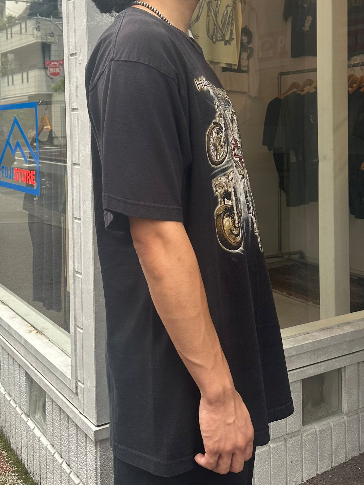 00's HARLEY DAVIDSON「Four motorbikes」ハーレーTシャツ