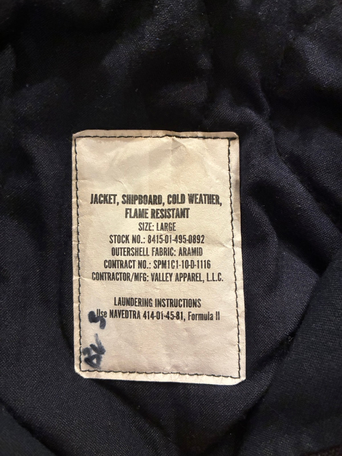 10's USN「SHIPBOARD」コールドウェザージャケット