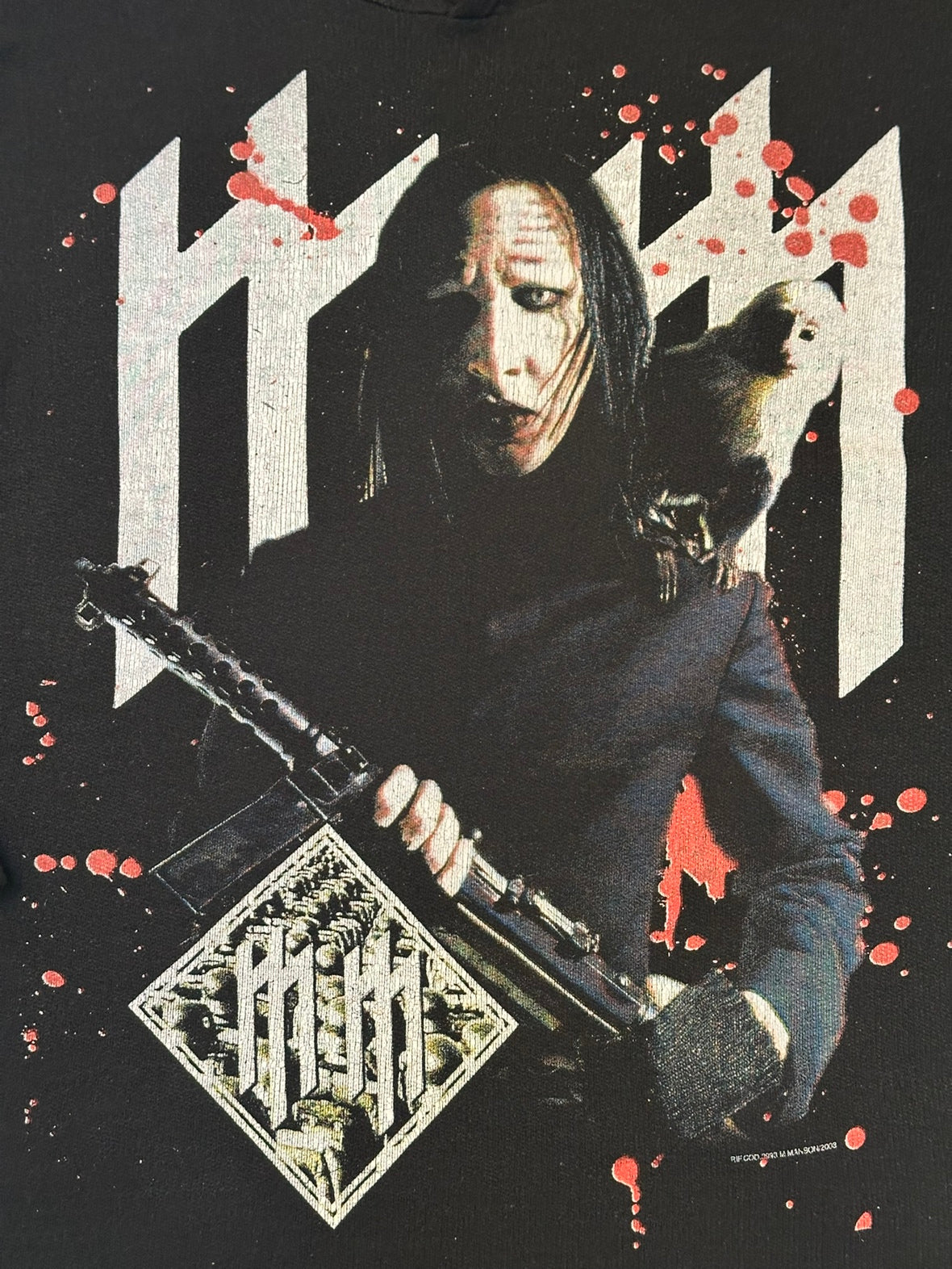 00's MARILYN MANSON「With GUN」バンドフーディー