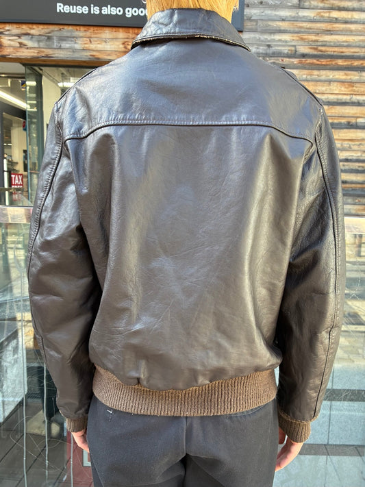 70's~80's 「AVIREX」 TYPE A-2 レザーフライトジャケット