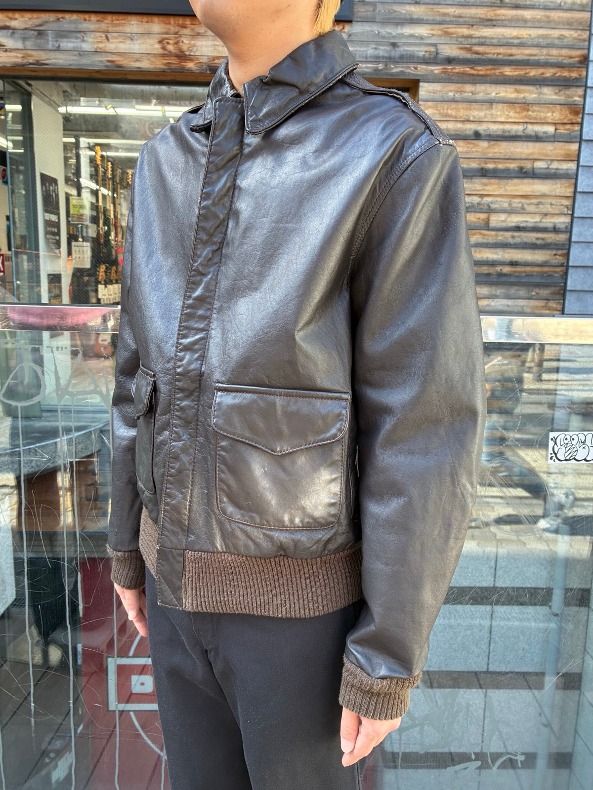 70's~80's 「AVIREX」 TYPE A-2 レザーフライトジャケット