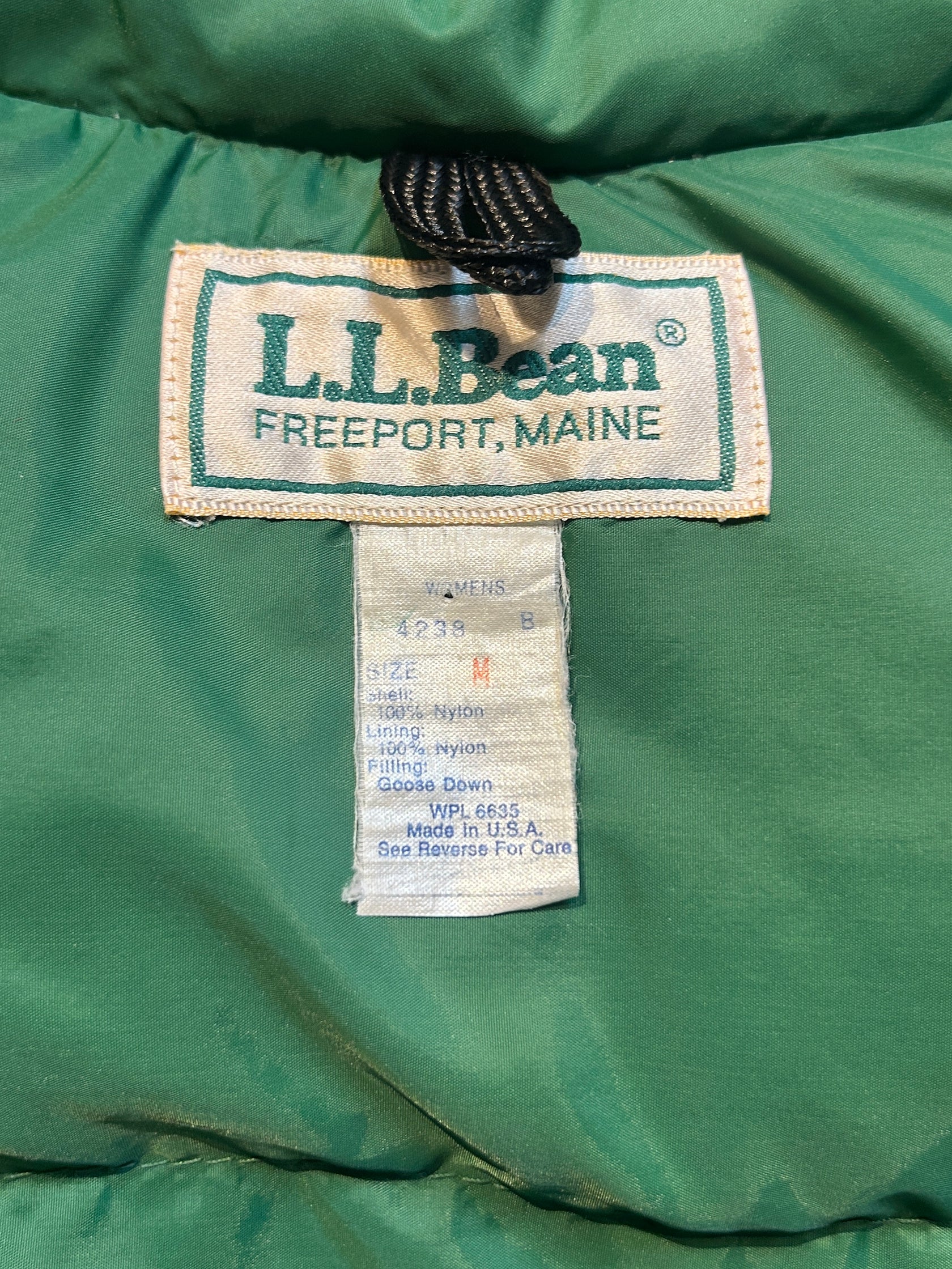 80's「L.L.Bean」USA製 ダウンベスト