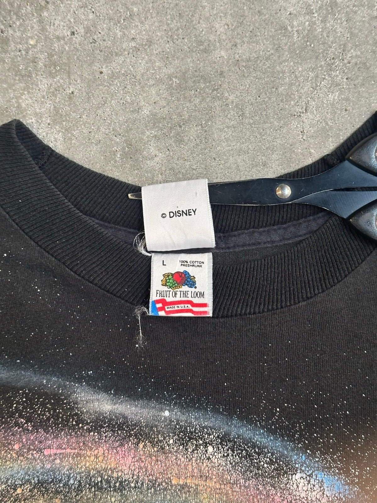 90's DISNEY「Fantasia Mickey Galaxy」キャラクターTシャツ×