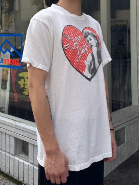 90's LUCILLE BALL「I Love lucy」USA製 ホワイトTシャツ