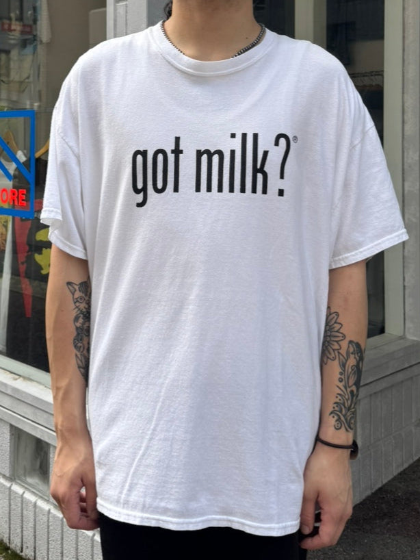 90's「Got Milk?」ホワイトTシャツ