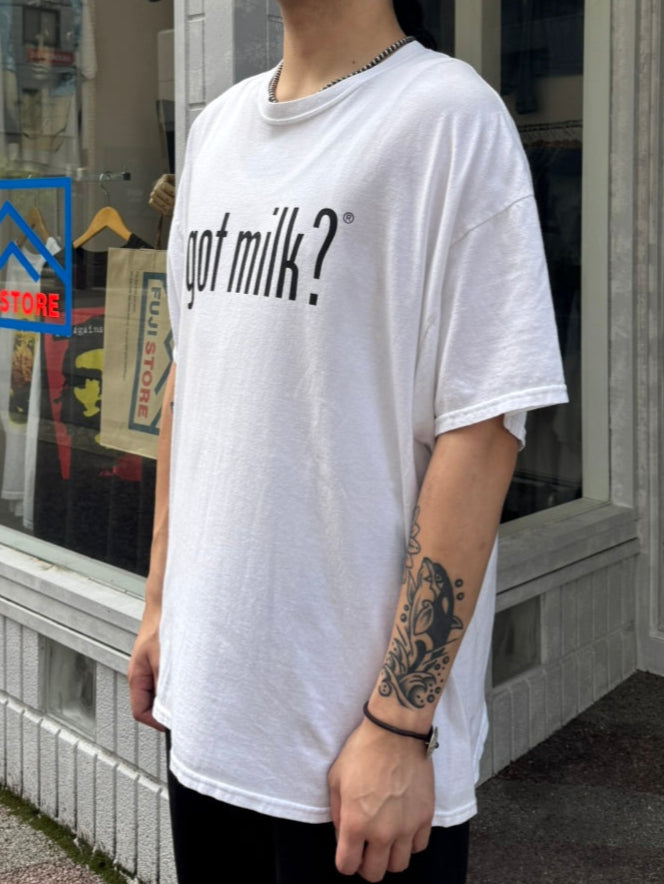90's「Got Milk?」ホワイトTシャツ