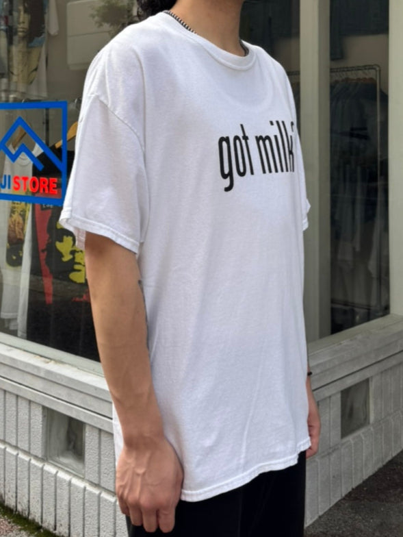 90's「Got Milk?」ホワイトTシャツ