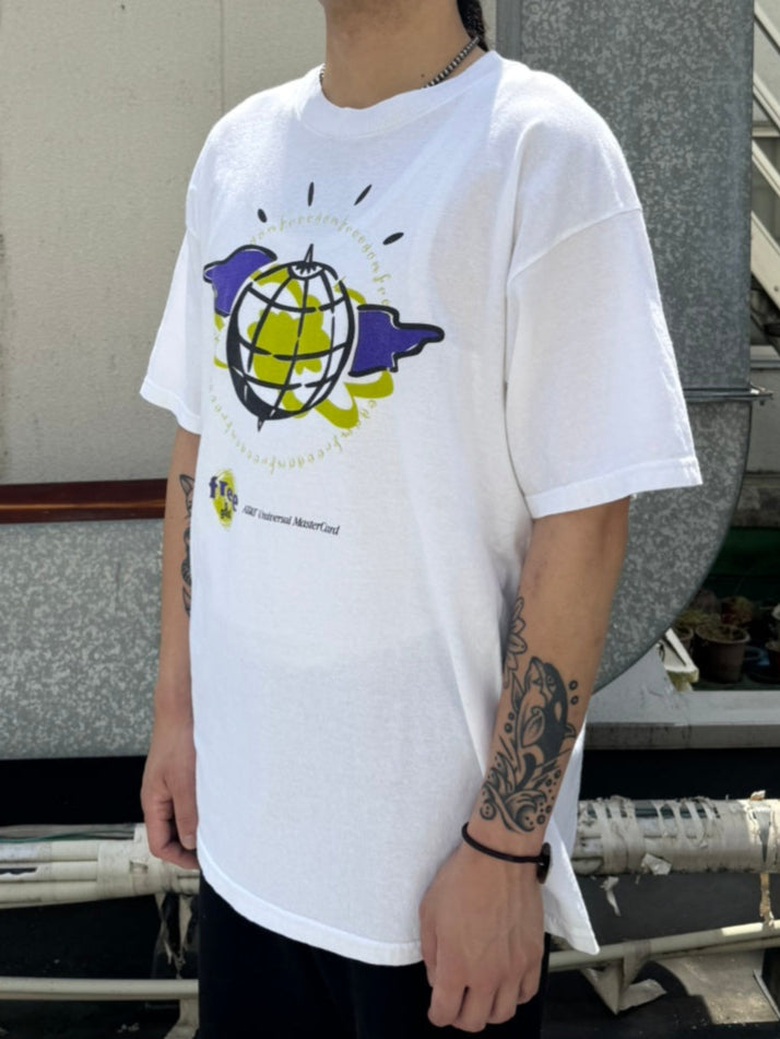 90's AT&A UNIVERSAL MASTERCARD 「Freedom」ホワイトTシャツ