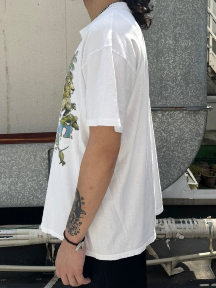 80's NATIONAL WILDLIFE FEDERATION「EARTH DAY」ホワイトTシャツ