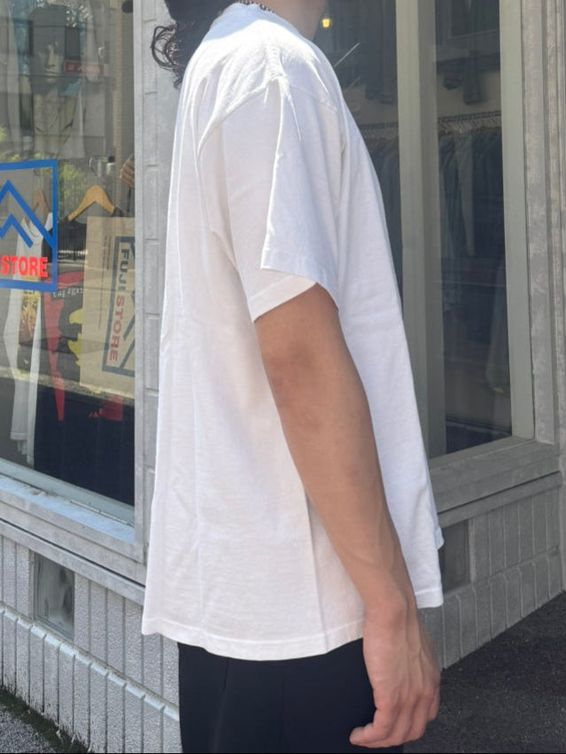 90's THE AUSSIE T COMPANY 「Sun Flower」USA製 ホワイトTシャツ