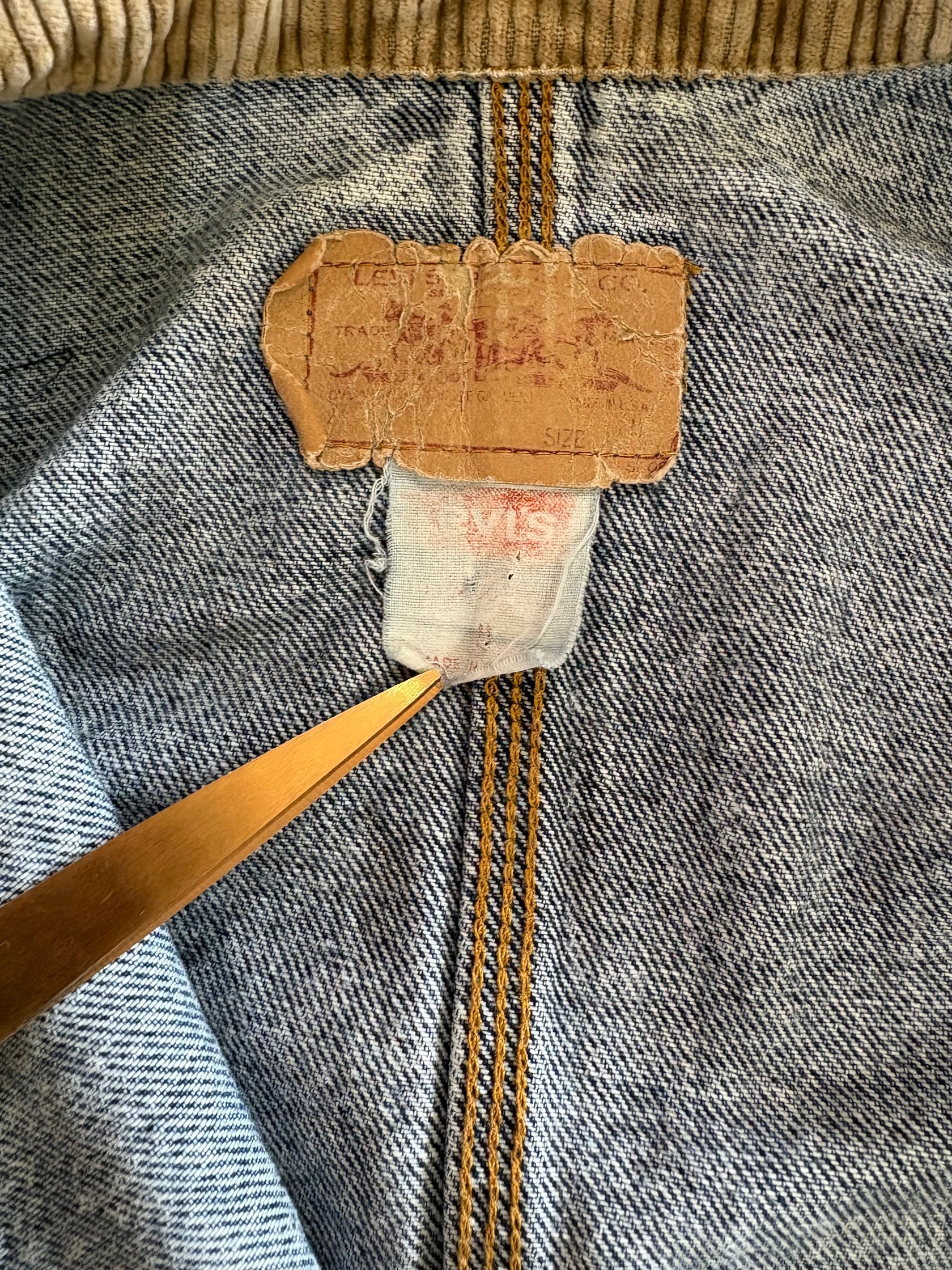 80's LEVI'S「75073」ケミカルウォッシュデニムジャケット