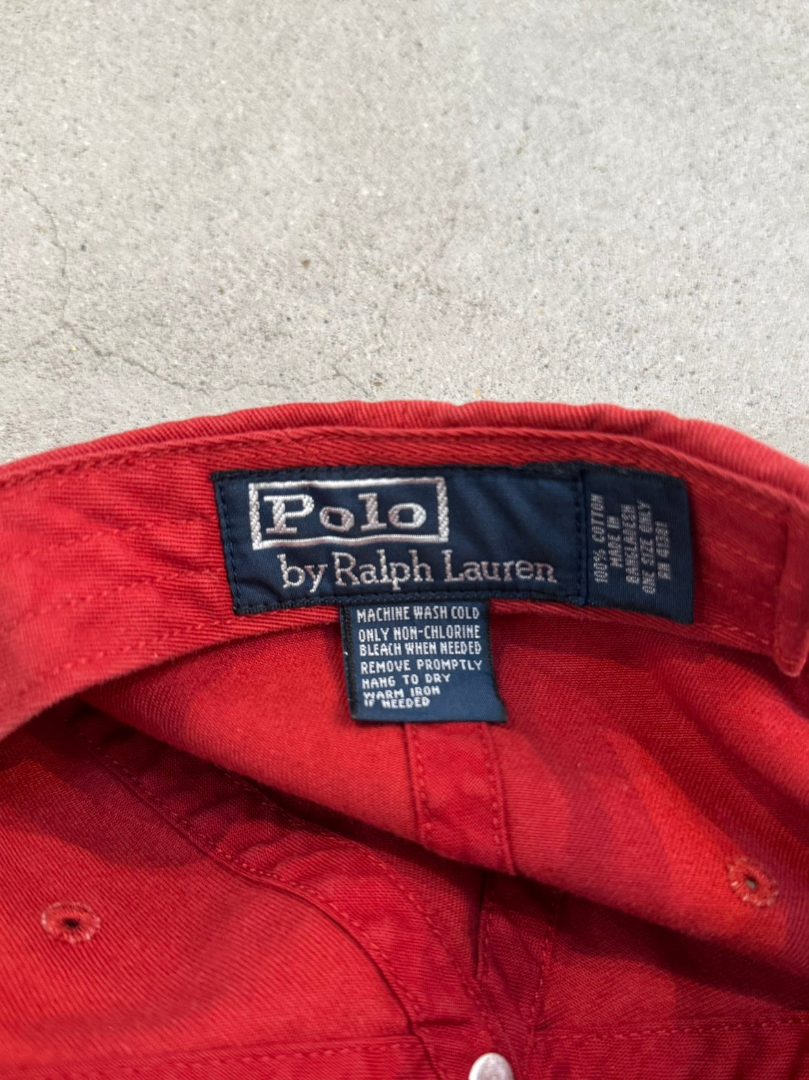 90's RALPH LAUREN「COTTON CHINO CAP」キャップ