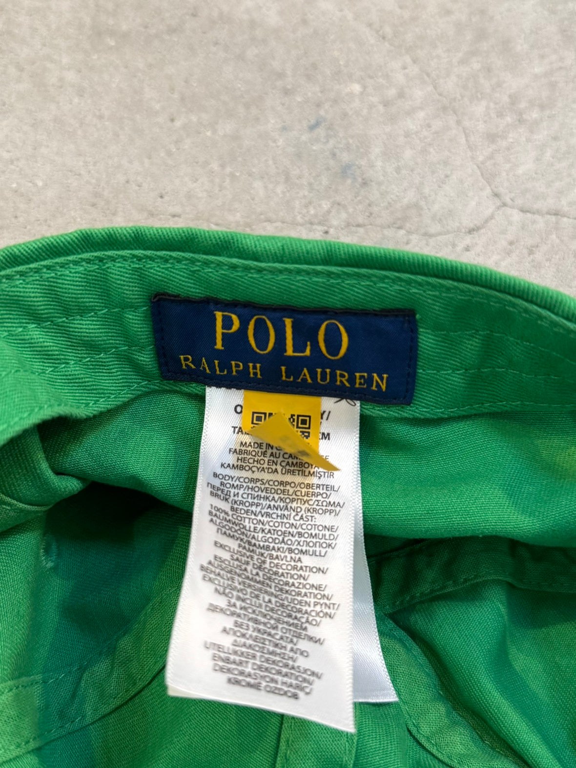 00's RALPH LAUREN「COTTON CHINO CAP」キャップ